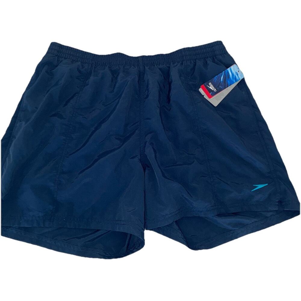 Speedo Men’s Swim Trunks 2XL Blue Mesh Lining